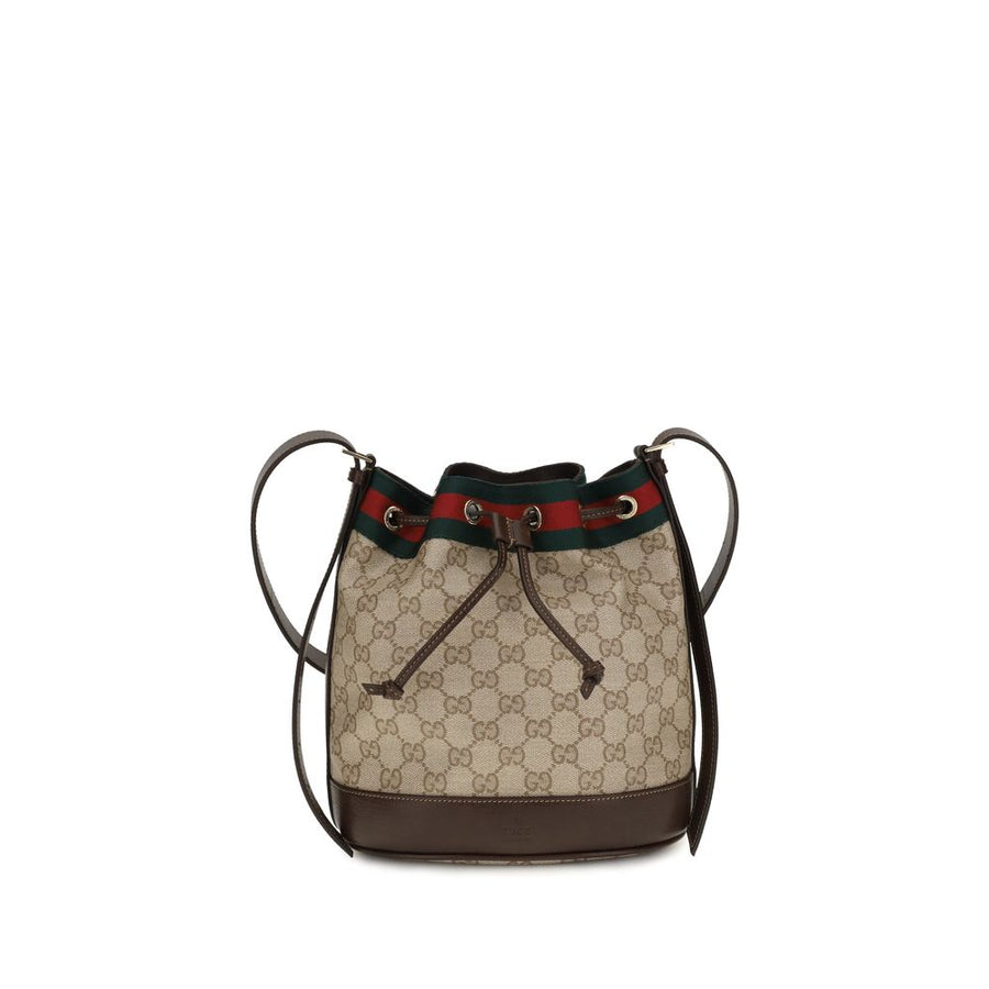 Beige Fabric Handbag