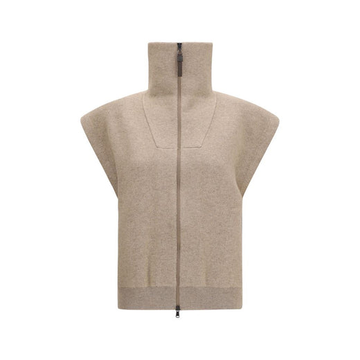 Beige Cashmere Cardigan