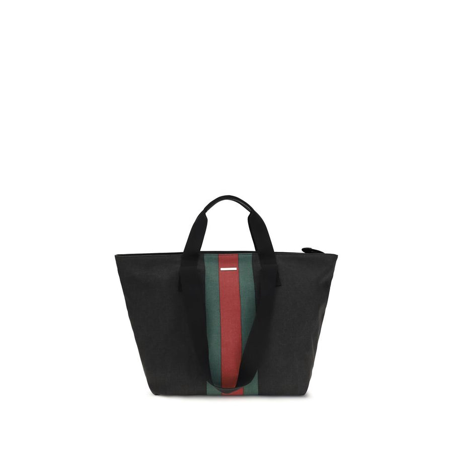 Black Cotton Shoulder Bag