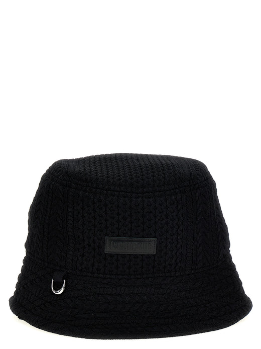 Black Viscose Bucket Hat