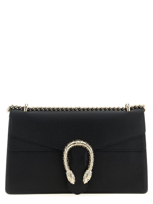 Black Calfskin Shoulder Bag