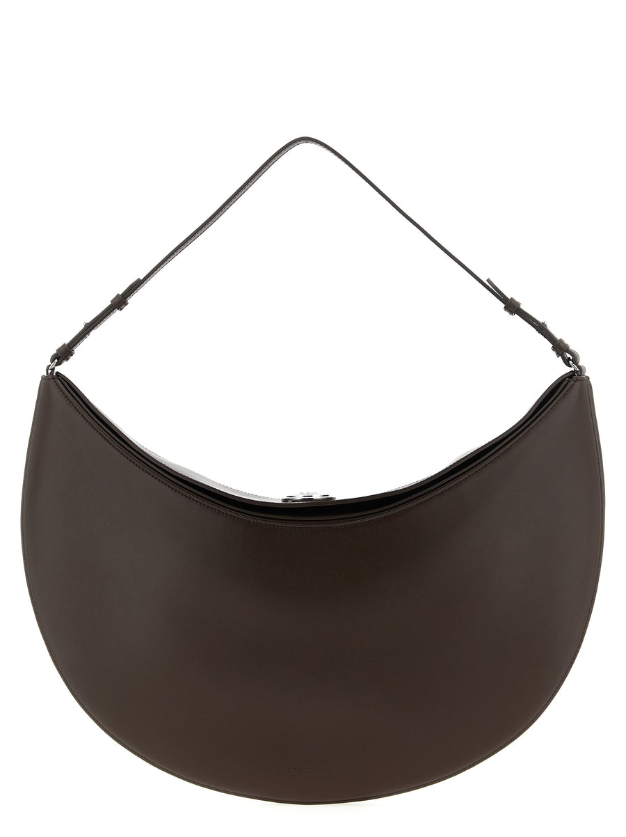 Brown Calfskin Shoulder Bag