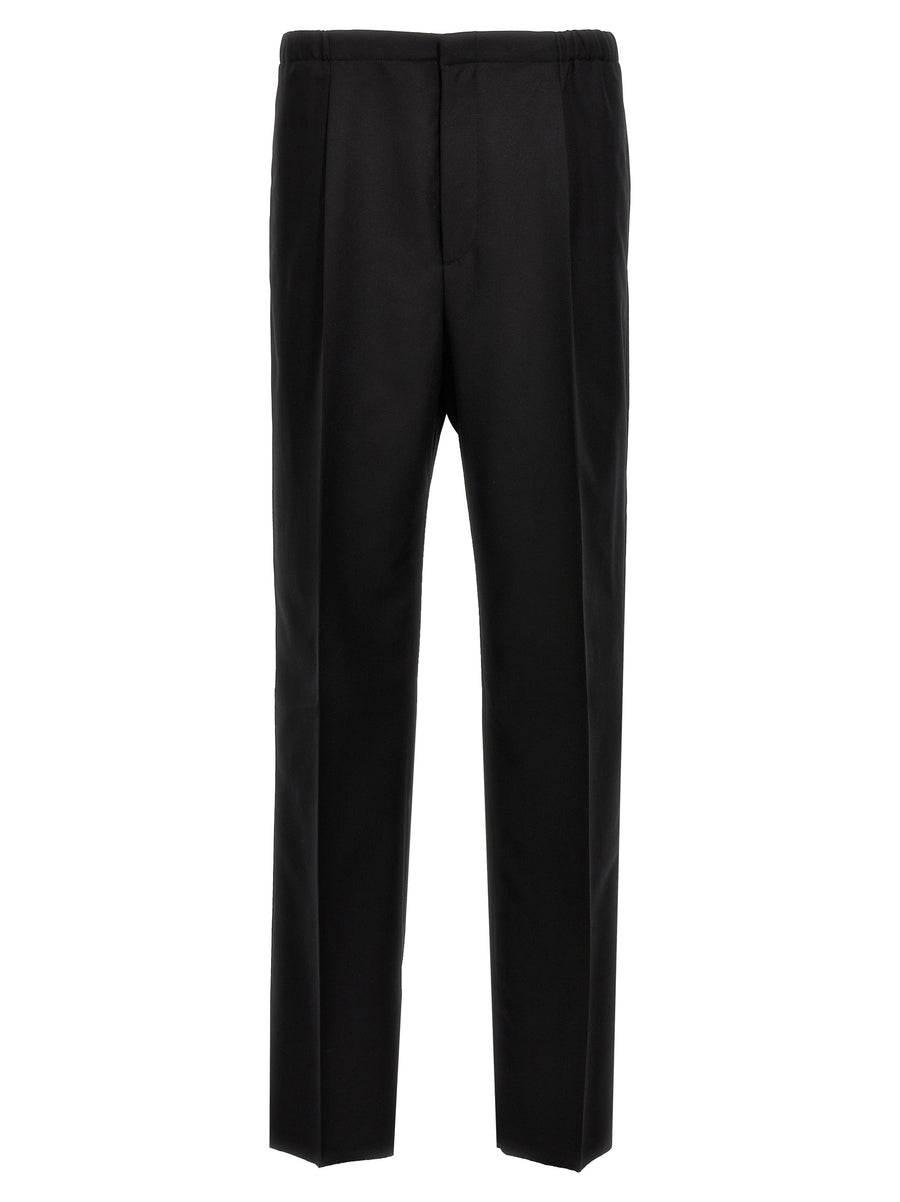 Black Virgin Wool Dress Pants
