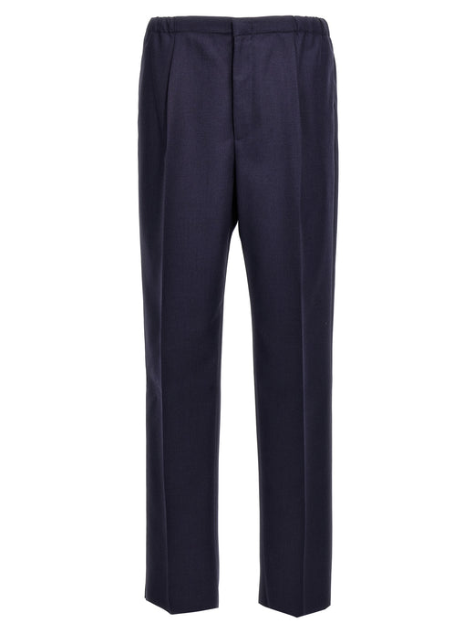 Blue Virgin Wool Pants