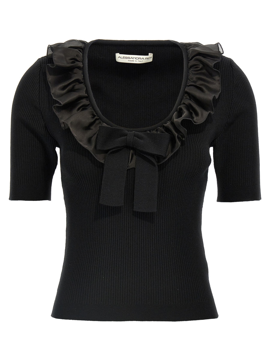 Black Wool T-Shirt