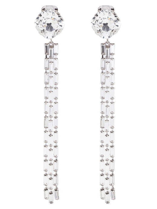 Silver Glass Earrings