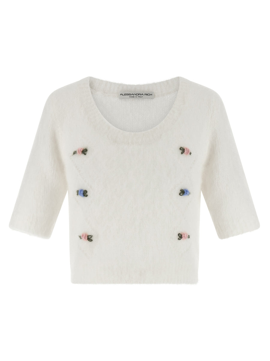White Wool Cardigan