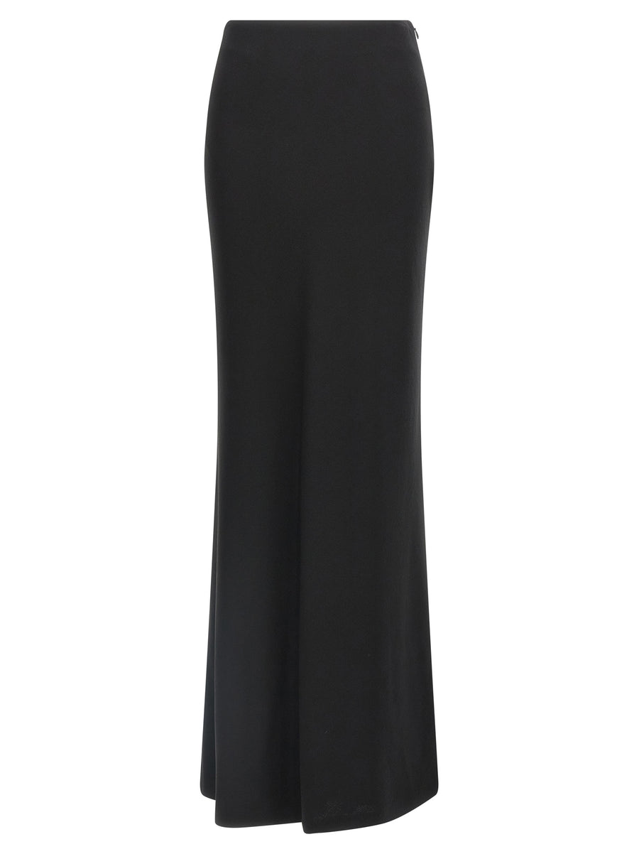 Black Virgin Wool Mini Skirt