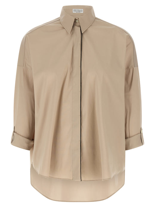 Beige Cotton Blouse