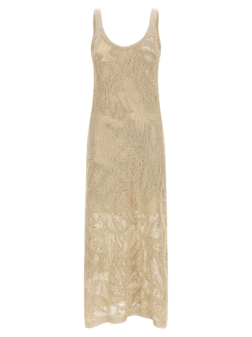 Beige Linen Long Dress