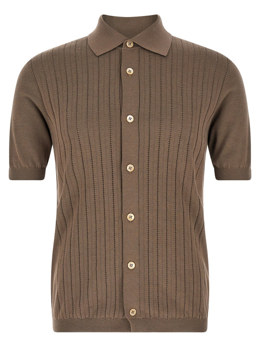Brown Cotton Blouse