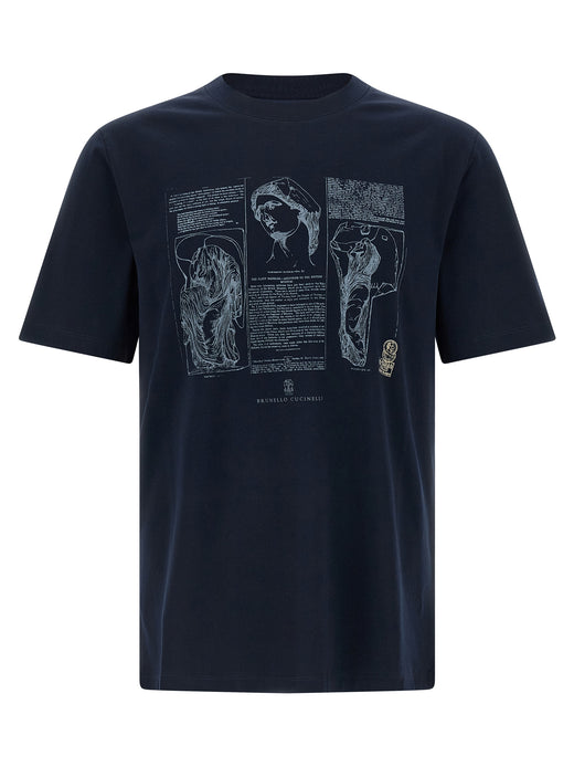 Blue Cotton T-Shirt