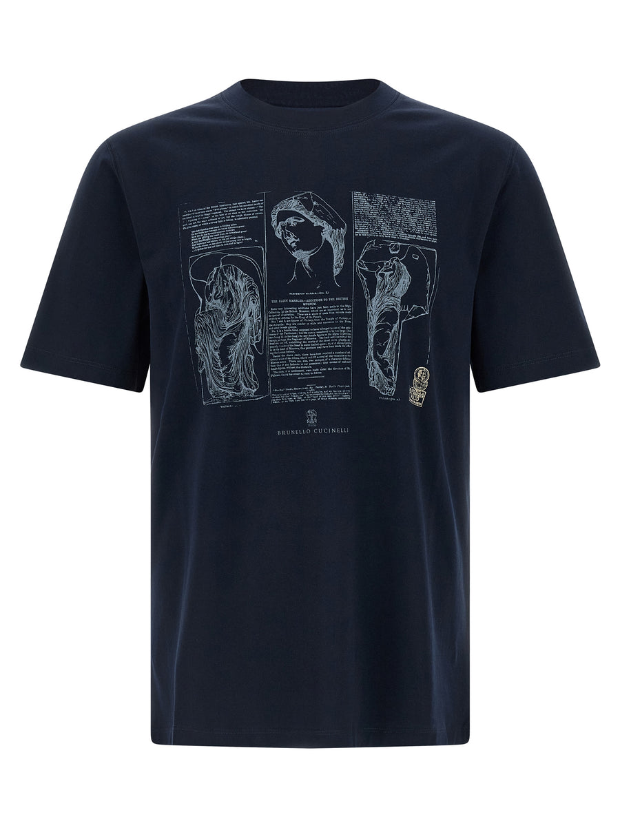 Blue Cotton T-Shirt