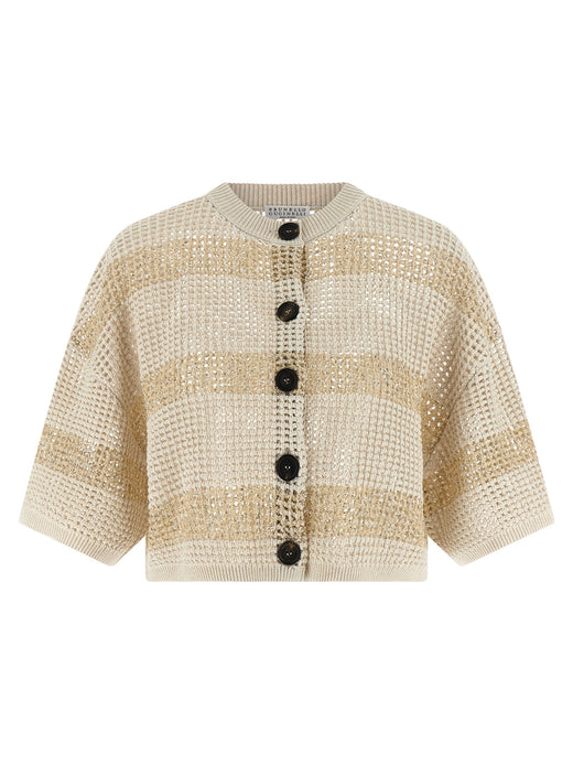 Beige Cotton Cardigan