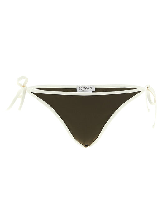 Bicolor Polyamide Swim Briefs