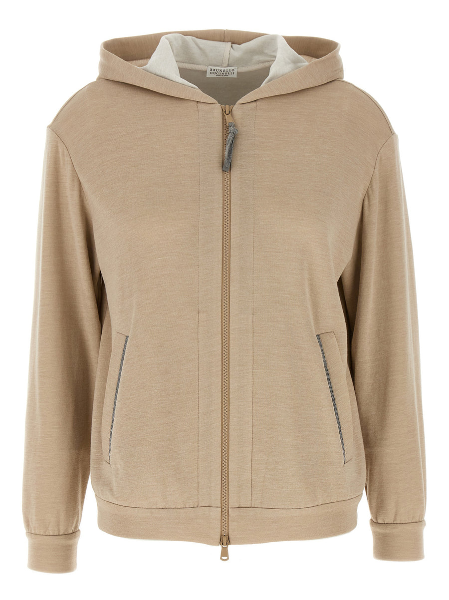 Beige Cotton Cardigan