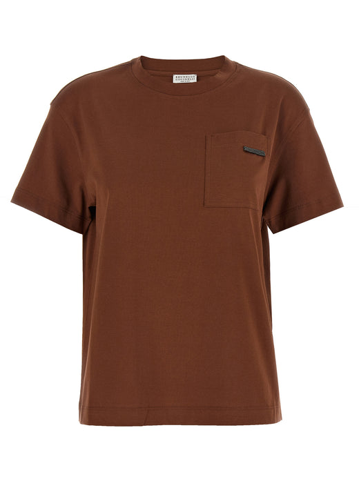 Brown Cotton T-Shirt