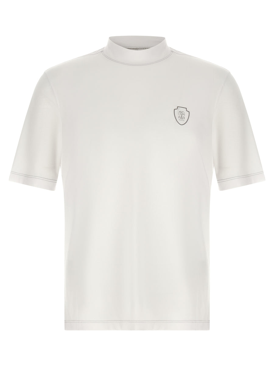 White Polyamide T-Shirt