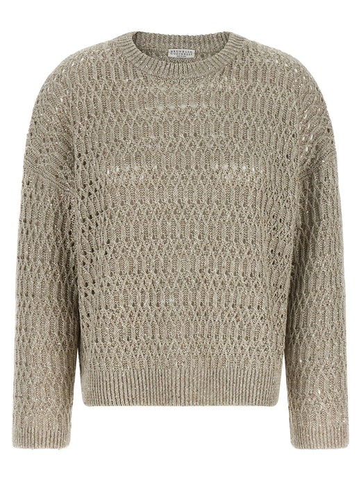 Beige Linen Cardigan