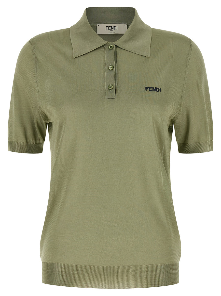 Bicolor Viscose Polo Shirt
