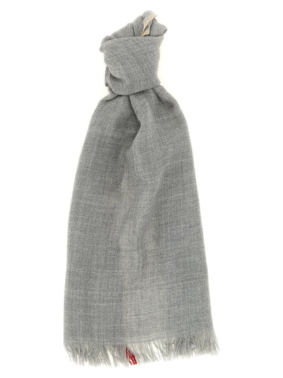 Gray Virgin Wool Scarf