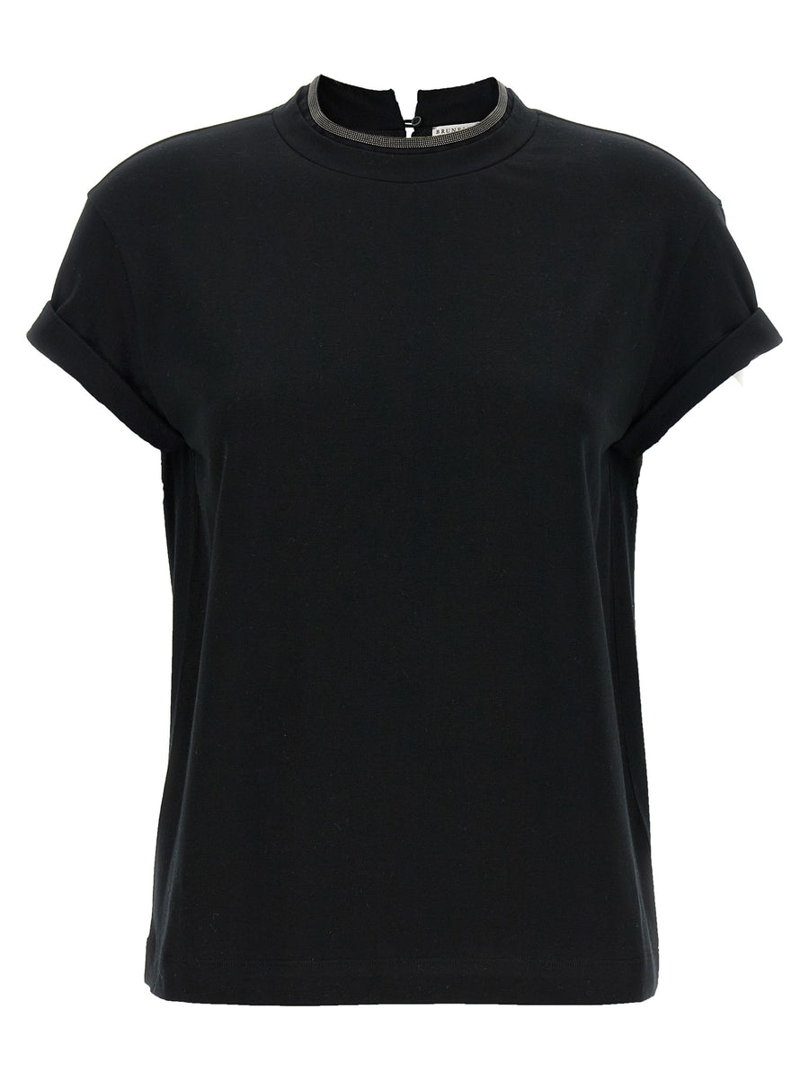 Black Cotton T-Shirt