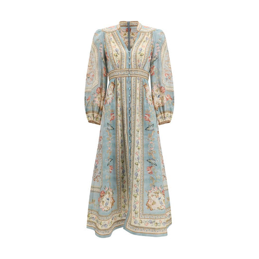 Multicolor Linen Casual Dress
