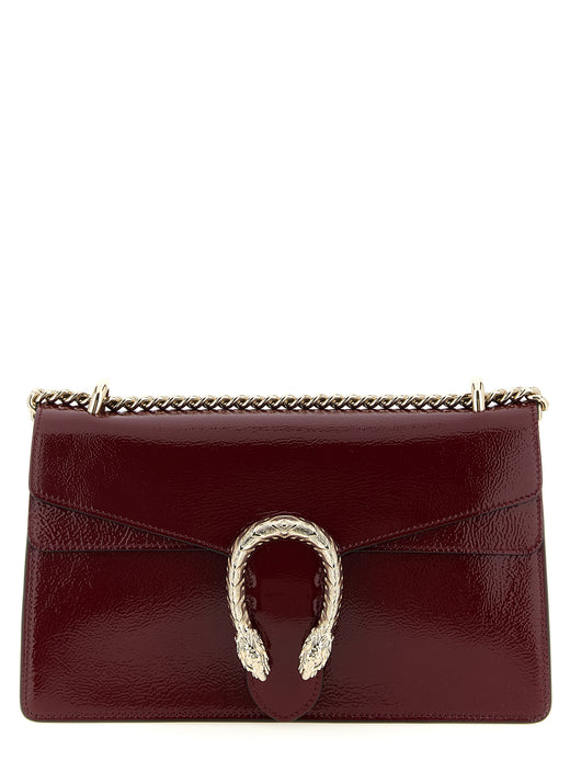 Red Calfskin Shoulder Bag