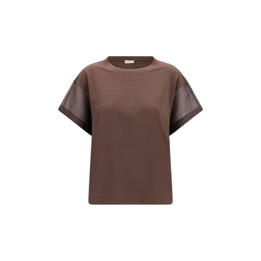 Brown Cotton T-Shirt