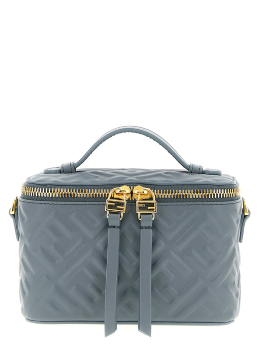 Blue Lamb Leather Handbag