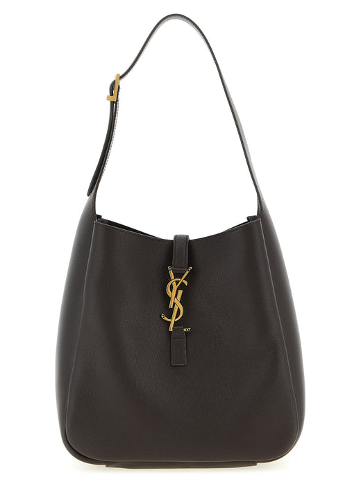 Brown Calfskin Shoulder Bag