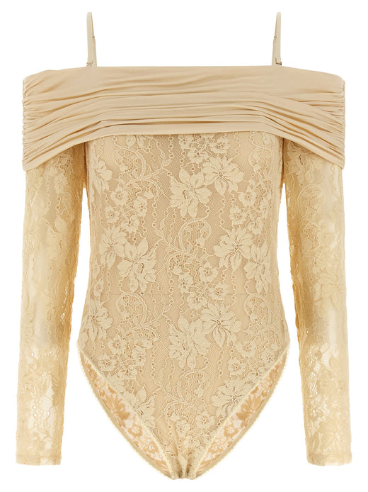 Beige Polyamide Bodysuit