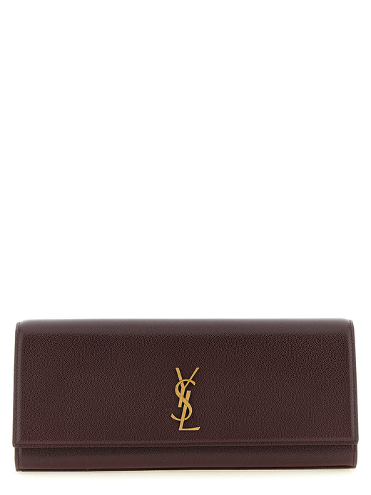 Bordeaux Calfskin Clutch Bag