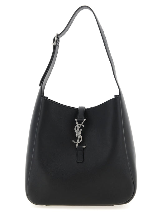 Black Calfskin Shoulder Bag