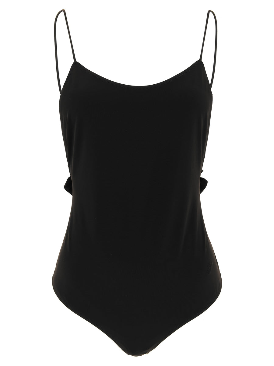 Black Polyamide One-Piece Swimsuit