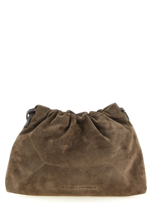 Brown Calfskin Clutch Bag