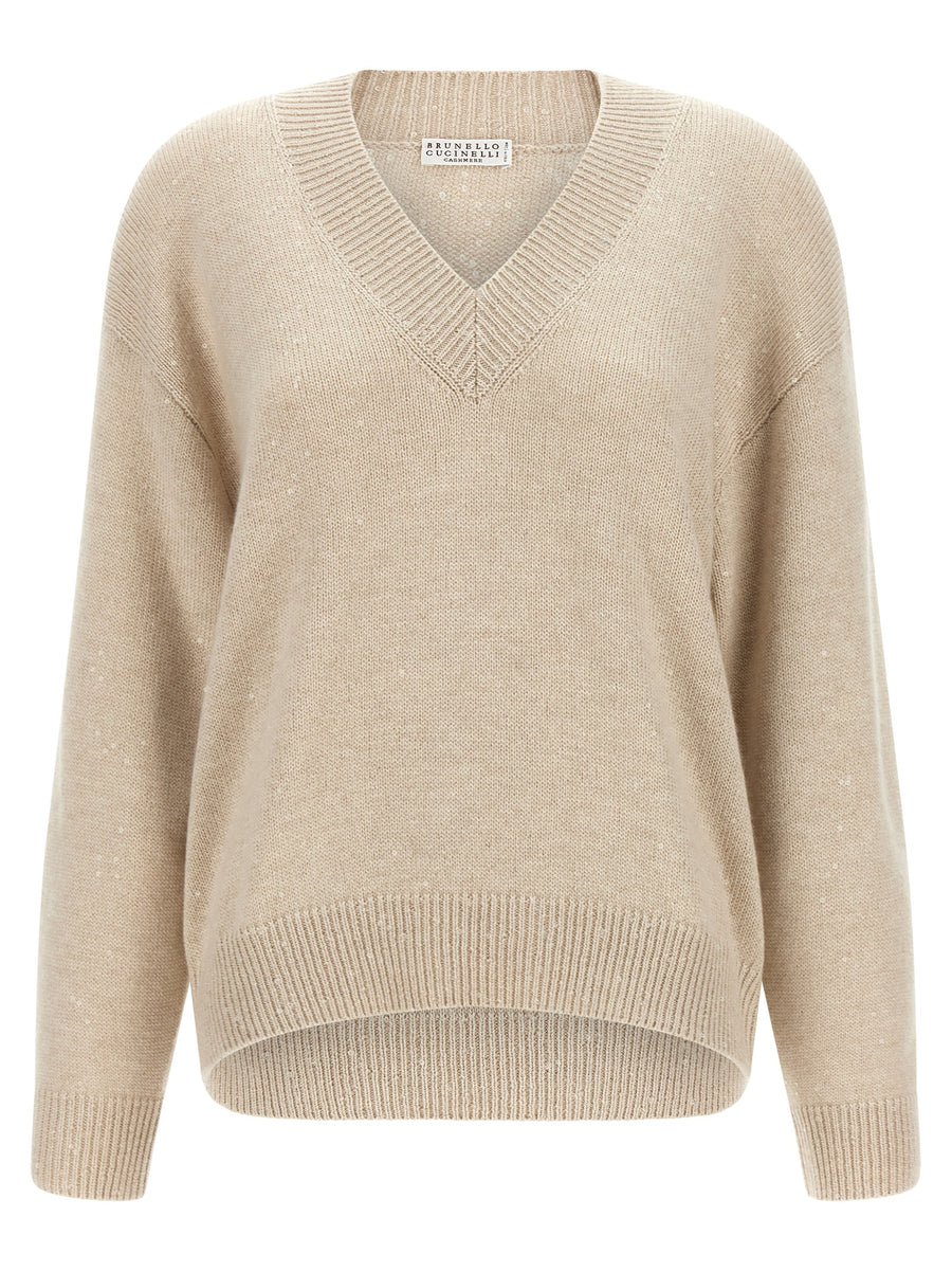Beige Cashmere Cardigan