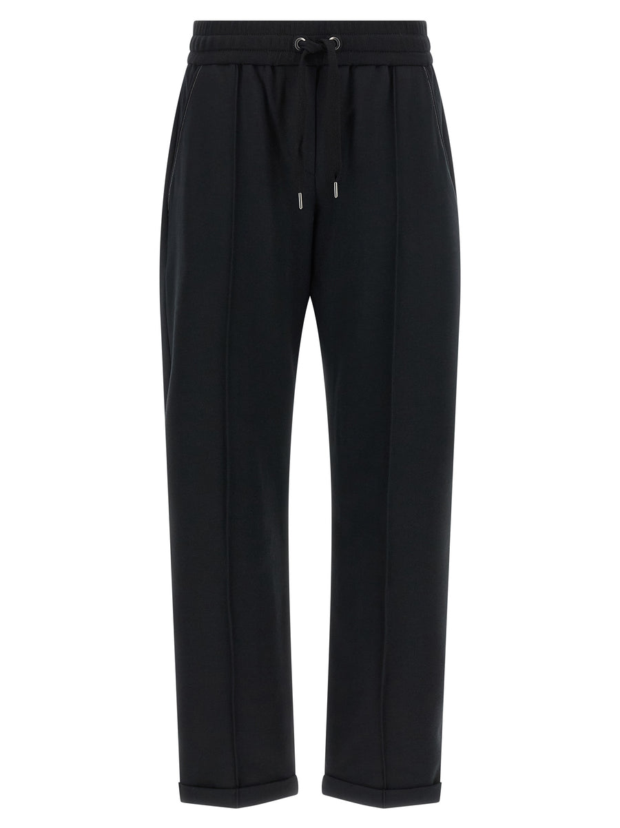 Black Cotton Joggers (Workout Pants)