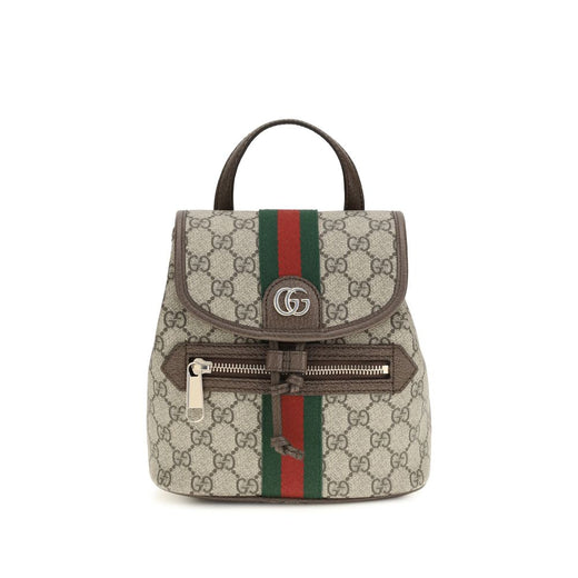 Beige Fabric Backpack
