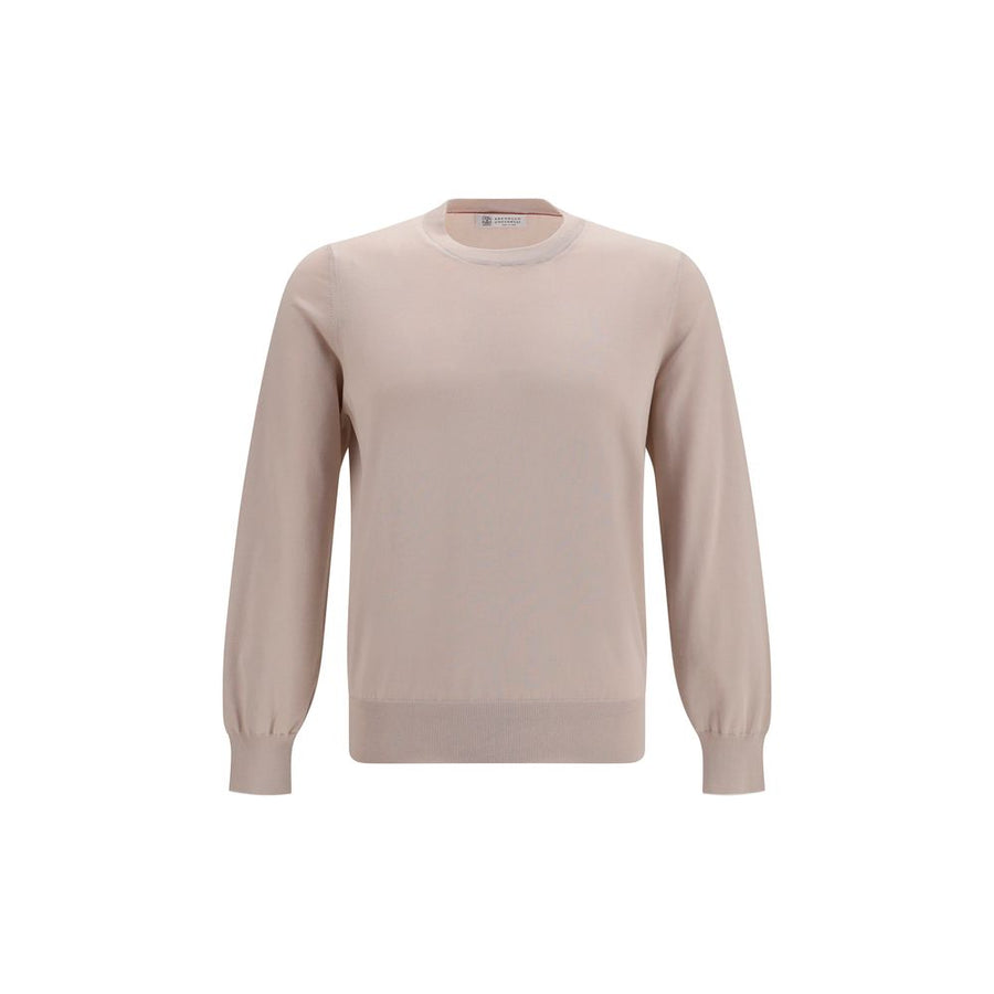 Beige Cotton Sweatshirt