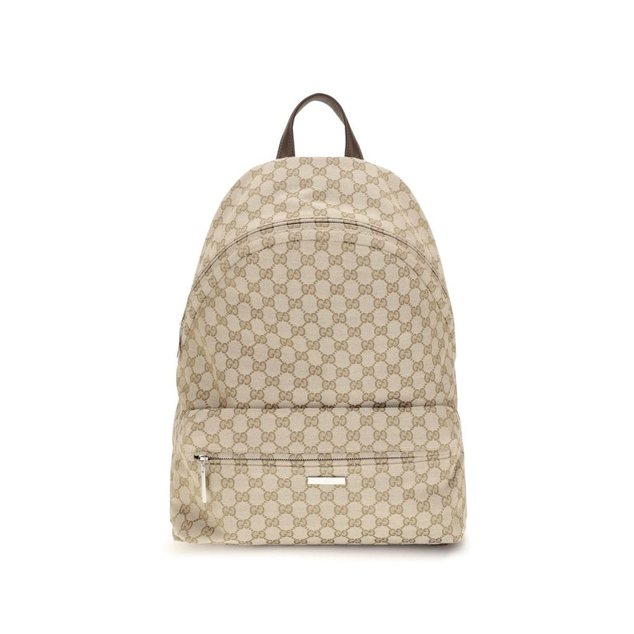 Beige Fabric Backpack
