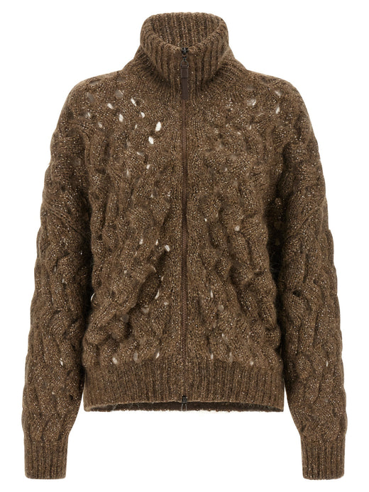 Brown Wool Cardigan