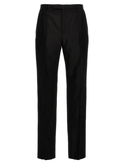 Black Acetate Dress Pants