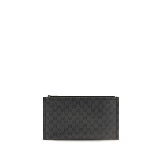 Black Fabric Clutch Bag