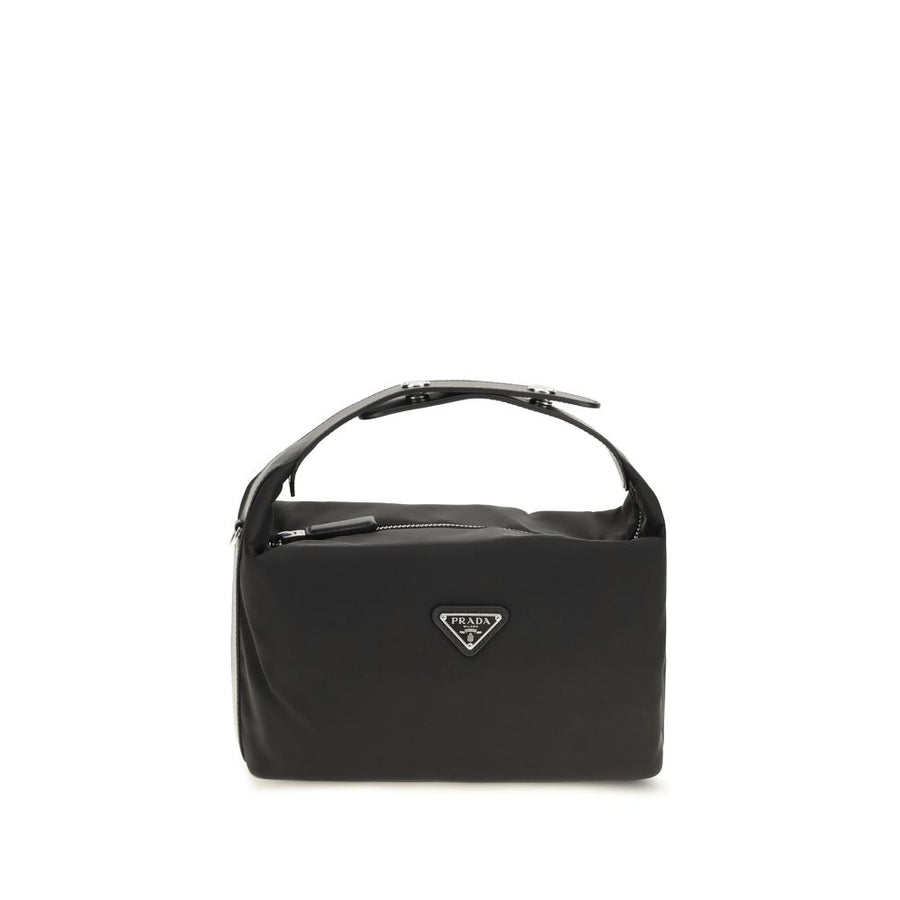Black Recycled Polyamide Shoulder Bag
