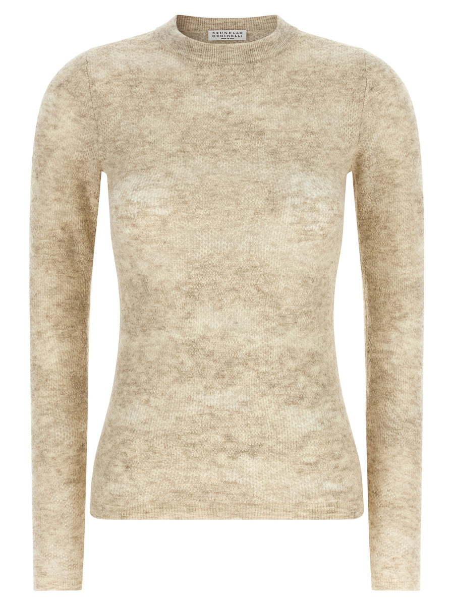 Beige Silk Cardigan