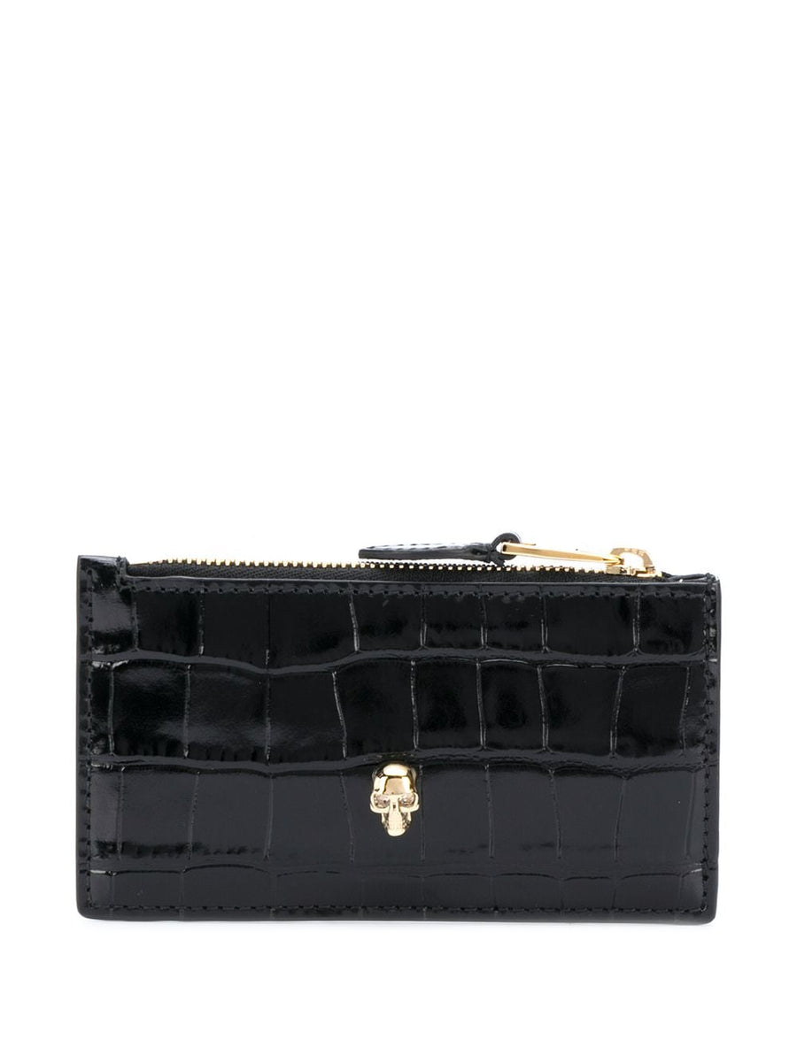 Alexander Mcqueen Card Case — Black Leather Cases
