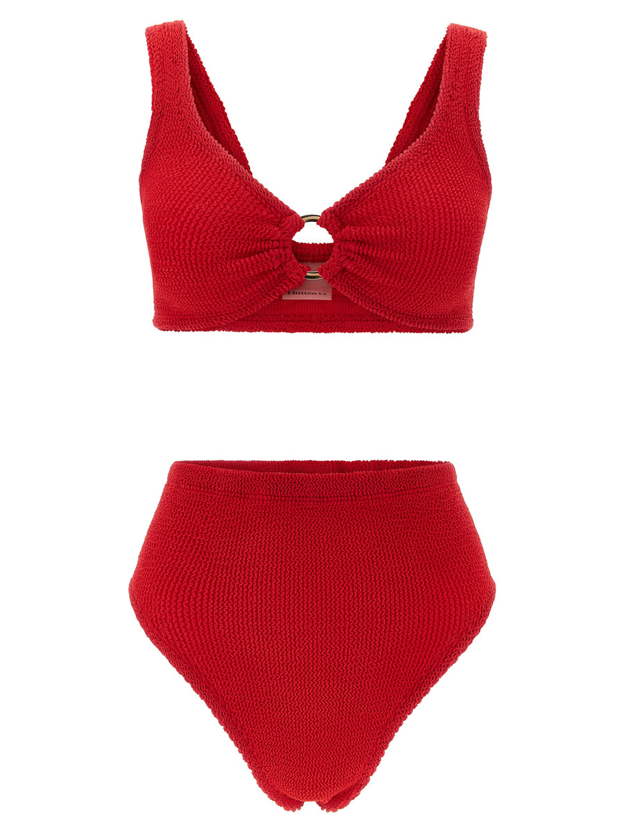 Red Polyamide Bikini