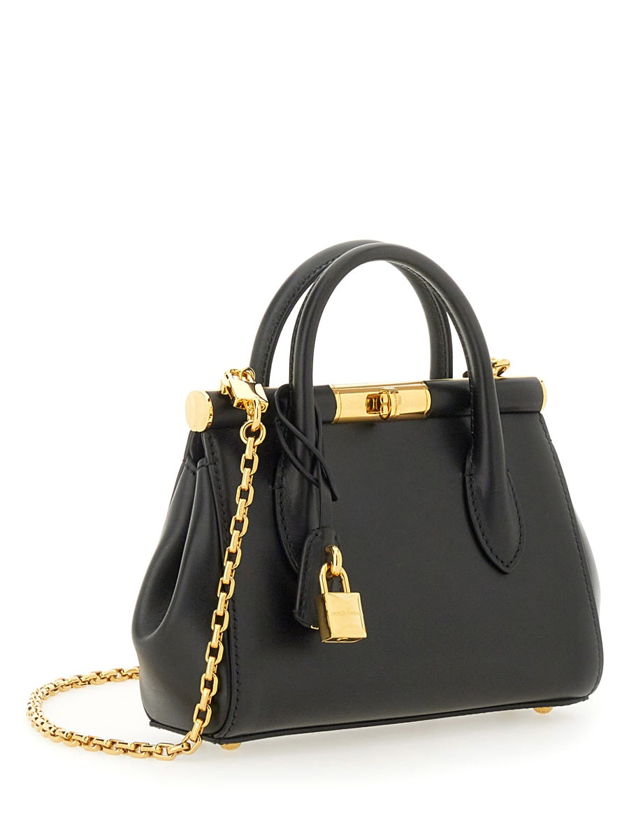 Dolce & Gabbana Top Handle Bag — Black Calf