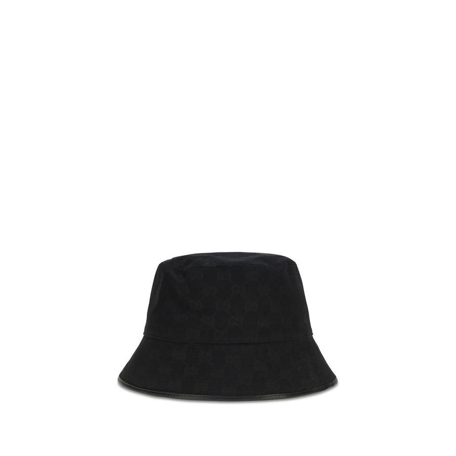 Black Fabric Bucket Hat